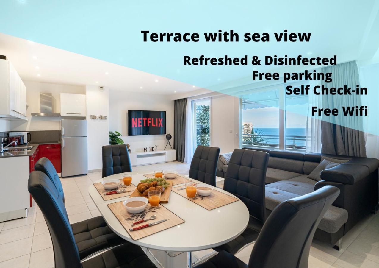 Frontiere Monaco, Terrasse, Vue Mer, Parking - Ab Beausoleil Exterior foto